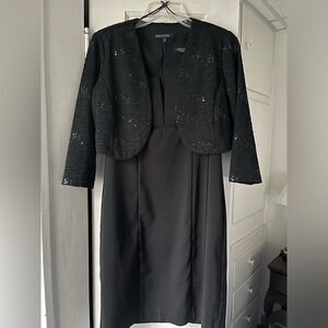 Black Dress and Coat